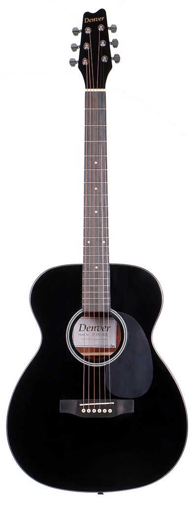 image 1 DF44S-BLK Full Size Folk - Steel String - Black