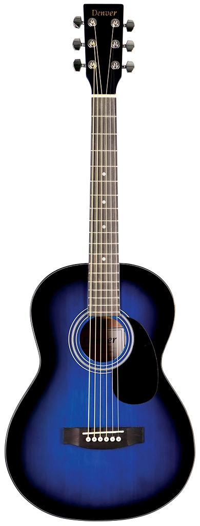 image 1 DD34S-BLU 3/4 Size - Steel String - Blue