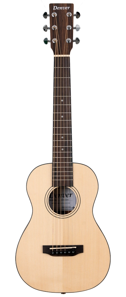 image 1 DEN-MINI Mini Acoustic Guitar - Solid Top Steel String