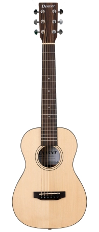 DEN-MINI Mini Acoustic Guitar - Solid Top Steel String image