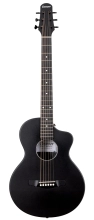 DEN-WPG-BLK Weatherproof Carbon Fibre Guitar - Steel String - Black image